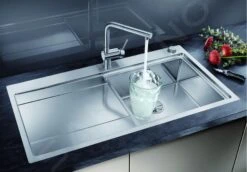 Blanco Divon II - Spülbecken, 1000x510 Mm, Mit Abtropffläche Und Exzenterbedienung, Edelstahl 521660 -Geschäft Für Küchenarmaturen 027d3367b07cd67445f917ca