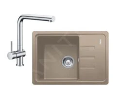 Franke Sets - Küchenset G116, Fragnitspüle BSG 611-62 Und Spültischarmatur Samoa, Kaschmir/verchromt 114.0510.433