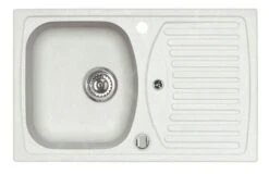 Alveus Record - Granit-Spüle 780x480 Mm, Mit Ablaufsystembedienung, Arctic 1130332