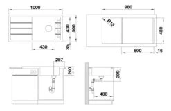 Blanco Faron XL 6 - Silgranitspüle, 1000x500 Mm, Mit Ablaufsystembedienung, Grau 527264 -Geschäft Für Küchenarmaturen 0ee2fbb62642319d2ebef6d3 1