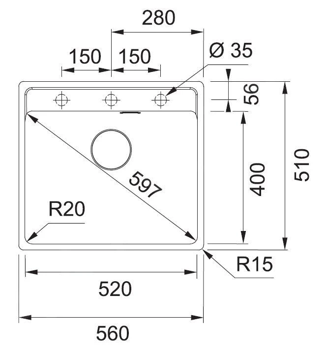 Franke Sets - Set G245, Fragranitspüle MRG 610-52 RTL Und Armatur FP 9000.084, Grauer Stein 114.0675.639 2 Franke Sets - Set G245, Fragranitspüle MRG 610-52 RTL Und Armatur FP 9000.084, Grauer Stein 114.0675.639 – Bild 2