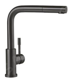 Villeroy & Boch Steel Shower - Küchenarmatur Mit Ausziehbarem Auslauf, Anthrazit 96970105