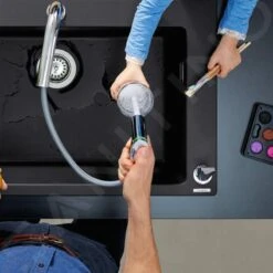 Hansgrohe Abwäschen - Küchenset - Spültisch + Spültischarmatur C51-F770-10, Graphitschwarz / Verchromt 43221000 12 Hansgrohe Abwäschen - Küchenset - Spültisch + Spültischarmatur C51-F770-10, Graphitschwarz / Verchromt 43221000 -Geschäft Für Küchenarmaturen 1933dd721cd6f45625776f21