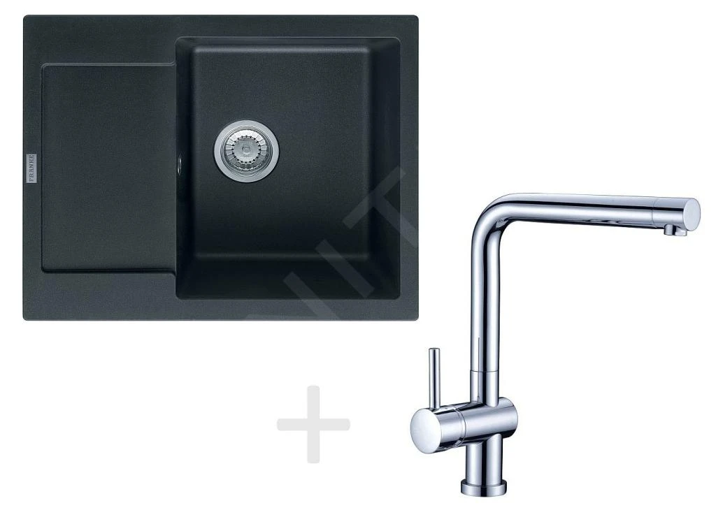 Franke Sets - Küchenset G7, Fragranitspüle MRG 611-62, Onyx + Armatur Samoa, Chrom 114.0253.063 1 Franke Sets - Küchenset G7, Fragranitspüle MRG 611-62, Onyx + Armatur Samoa, Chrom 114.0253.063