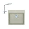 Franke Sets - Set G246, Fragranite-Spüle MRG 610-52 RTL Und Armatur Samoa, Sahara / Chrom 114.0675.672
