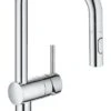 Grohe Minta - Spültischarmatur Mit Ausziehbarer Geschirrbrause, Verchromt 32322002