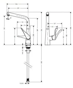 Hansgrohe Metris New - Spültisch Einhebelmischer, Vorfenstermontage, Verchromt 14823000 -Geschäft Für Küchenarmaturen 1e7b1adda138ef2a1ee14144