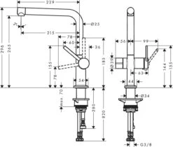 Hansgrohe M54 - Spültischmischer Talis 270, Mit Geräteabsperrventil, Schwarz Matt 72827670 -Geschäft Für Küchenarmaturen 1e955799a98536ce5f5eee09
