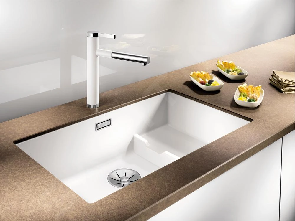 Blanco Linee S - Küchenarmatur, Mit Ausziehbarem Anschluss, Weiß/Chrom 518441 3 Blanco Linee S - Küchenarmatur, Mit Ausziehbarem Anschluss, Weiß/Chrom 518441 – Bild 3