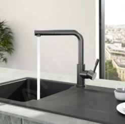 Villeroy & Boch Steel Shower - Küchenarmatur Mit Ausziehbarem Auslauf, Anthrazit 96970105 -Geschäft Für Küchenarmaturen 260dae3fb07de3278e95cebe