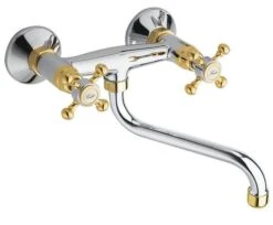 Sapho Reitano Rubinetteria Antea - Spültischarmatur Antea, Verchromt / Gold 3062