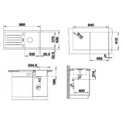 Blanco Favum 45 - Silgranitspüle, 860x435 Mm, Anthrazit 524227 -Geschäft Für Küchenarmaturen 3a60c7fe4dfe8cf9614463ec