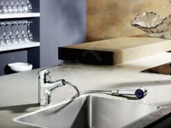 Hansa Mix - Spültisch-Einhebelmischer Mit Ausziehbarer Brause, Für Drucklose Warmwasserbereiter, Chrom 01361183 -Geschäft Für Küchenarmaturen 3d19a700de596fc609132a1c