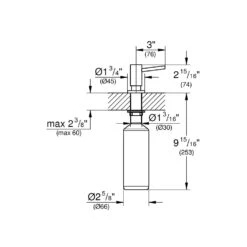 Grohe Cosmopolitan - Spülmittelspender, 500 Ml, Cool Sunrise 40535GL0 -Geschäft Für Küchenarmaturen 3f92718546d7cc83946cb98e 2