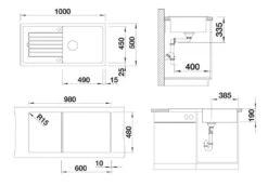 Blanco Zia XL 6 - Silgranitspüle, 1000x500 Mm, Soft Weiß 527217 -Geschäft Für Küchenarmaturen 42109d3646c6179fbba3bfe0