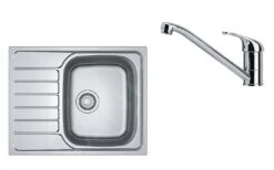 Franke Sets - SET N76, Edestahlspüle SKN 611-63 Mit Armatur FB 250.031, Edelstahl/Chrom 101.0618.837
