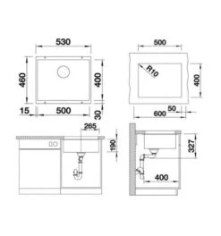 Blanco Subline 500 - Silgranitspüle, 530x460 Mm, InFino, Felsgrau 523433 -Geschäft Für Küchenarmaturen 490bef8ab239cc4d3f35c4f8 1