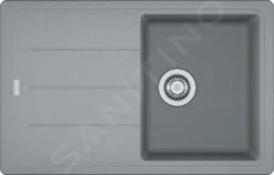 Franke Basis - Fragranit Spülbecken BFG 611-78, 780x500 Mm, Steingrau 114.0285.186