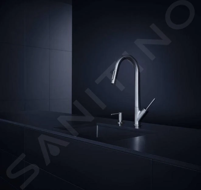 Axor Uno - Spülmittelspender, 500 Ml, Chrom 42818000 3 Axor Uno - Spülmittelspender, 500 Ml, Chrom 42818000 – Bild 3