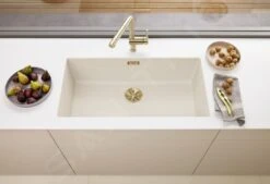 Blanco Accessoires - Überlaufset C-overflow Für Doppelbecken, Gold 203477 -Geschäft Für Küchenarmaturen 55bd20c0a5ff3a308c481840