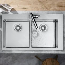 Hansgrohe Abwäschen - Einbauspülbecken S711-F765, Edelstahl 43303800 -Geschäft Für Küchenarmaturen 58ed0e3a3184e224b864db92