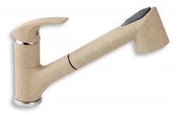 Novaservis Metalia 57 - Spültischarmatur Mit Ausziehbarer Geschirrbrause Und Umschalter, Granitsand 57081,GRS