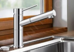 Blanco Alta S - Spültischarmatur Mit Ausziehbarer Brause, Vorfenstermontage, Chrom 518413 -Geschäft Für Küchenarmaturen 5b26137cc9a56d8f3ff9a2c6