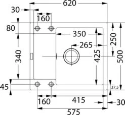 Franke Maris - Fragranit Spülbecken MRG 611-62, 620x500 Mm, Steingrau 114.0284.764 -Geschäft Für Küchenarmaturen 5b74635c1ca0afe31e558750
