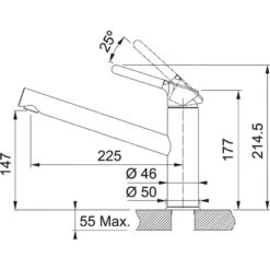 Franke Sets - Set G223, Fragranit Spülbecken CNG 611-62 TL/7 Und Küchenarmatur FC 3055.071, Onyx/Chrom 114.0650.776 -Geschäft Für Küchenarmaturen 5c1eab3580949e4a99f569be 1