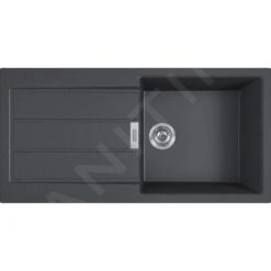 Franke Sets - SET T78, Tectonite-Spüle S2D 611-100 Mit Armatur FP 9000.099, Schwarz/Graphit 143.0616.934 -Geschäft Für Küchenarmaturen 5f947f01f520b0a5991afc1f