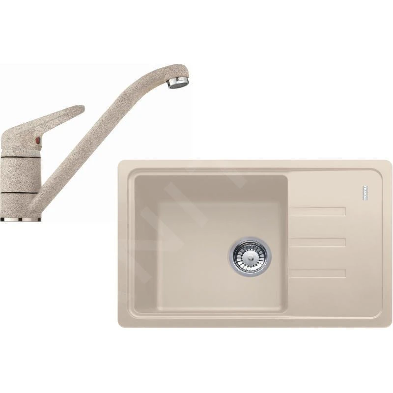 Franke Sets - Küchenset G117, Fragranitspüle BSG 611-62, Sahara + Armatur FC 9541.082, Sahara 114.0440.700 1 Franke Sets - Küchenset G117, Fragranitspüle BSG 611-62, Sahara + Armatur FC 9541.082, Sahara 114.0440.700