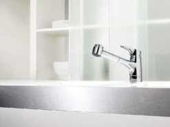 Hansa Mix - Spültisch-Einhebelmischer Mit Ausziehbarer Brause, Für Drucklose Warmwasserbereiter, Chrom 01361183 -Geschäft Für Küchenarmaturen 7844749e107799d2d636f88a