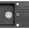 Alveus Cortina - Granit-Spüle 750x420 Mm, Mit Ablaufsystembedienung, Carbon 1133778