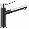 Blanco Alta S - Küchenarmatur Mit Ausziehbarem Anschluss, Schwarz/Chrom 526161