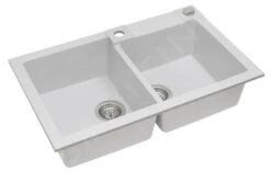 Alveus Rock - Granit-Spüle 780x480 Mm, Mit Ablaufsystembedienung, Arctic 1090963 -Geschäft Für Küchenarmaturen 8456dcf0976e2933941b8ccb