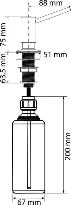 Franke Simple - Spülmittelspender, 500 Ml, Edelstahl 119.0281.898 -Geschäft Für Küchenarmaturen 878b9f98ad17748ebc543bad