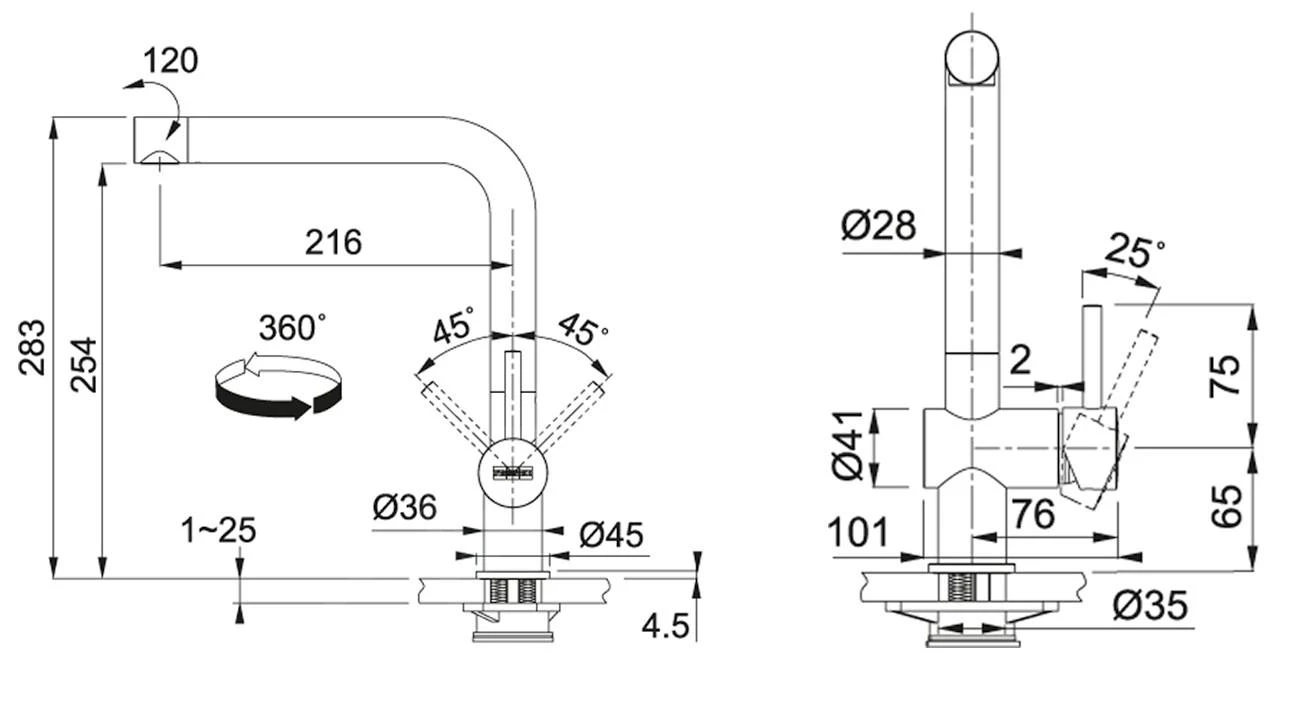 Franke Sets - Küchenset G39, Granitspüle MRG 611, Steingrau + Armatur Samoa, Chrom 114.0283.425 4 Franke Sets - Küchenset G39, Granitspüle MRG 611, Steingrau + Armatur Samoa, Chrom 114.0283.425 – Bild 4