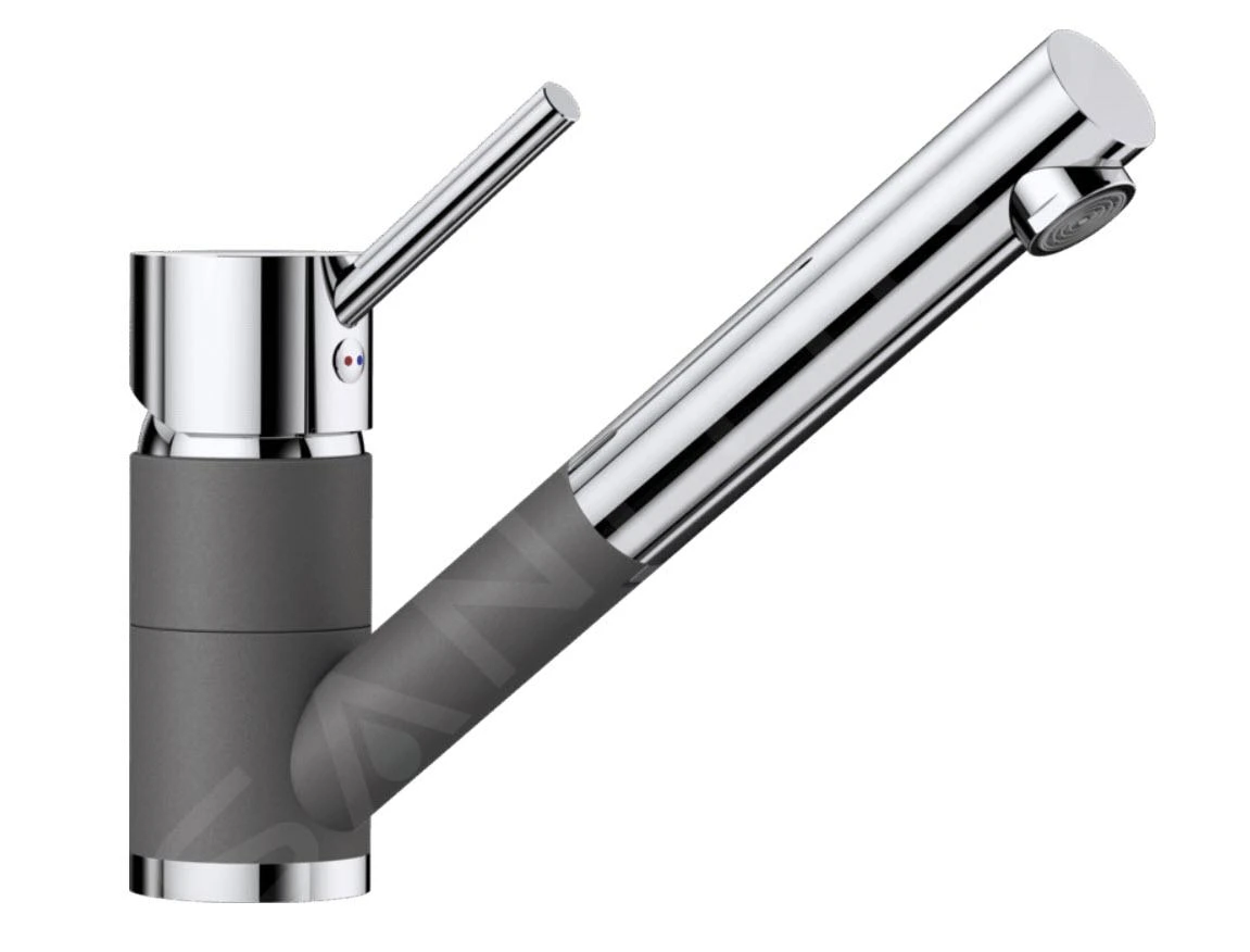 Blanco Antas S - Küchenarmatur, Mit Ausziehbarem Anschluss, Felsgrau/Chrom 518794 1 Blanco Antas S - Küchenarmatur, Mit Ausziehbarem Anschluss, Felsgrau/Chrom 518794