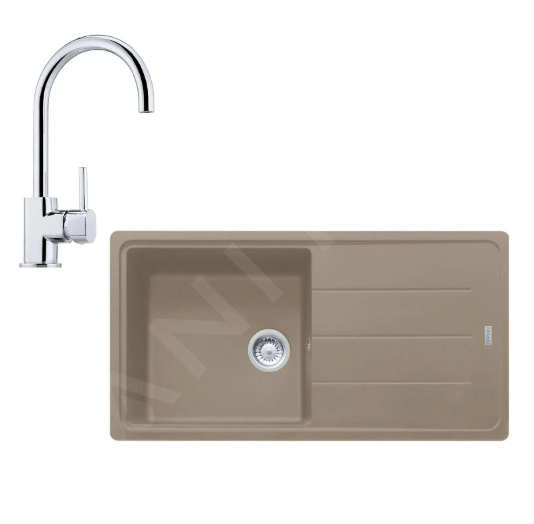 Franke Sets - Küchenset G134, Fragnitspüle BFG 611 Und Spültischarmatur FC 650.031, Kaschmir/verchromt 114.0510.304 1 Franke Sets - Küchenset G134, Fragnitspüle BFG 611 Und Spültischarmatur FC 650.031, Kaschmir/verchromt 114.0510.304