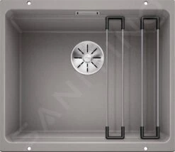 Blanco Etagon 500 - Silgranitspüle, 530x460 Mm, Mit Schienen, Aluminium 522229