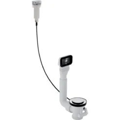 Geberit Zubehör - Anschluss Des Aus- Und Überlaufes Der Spüle, Mit Drehbedienung G 1 1/2, Chrom Poliert 152.929.20.1