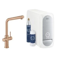 Grohe Blue Home - Spültischarmatur Mit Kühleinheit Und Wasserfilter, Warm Sunset Gebürstet 31454DL1