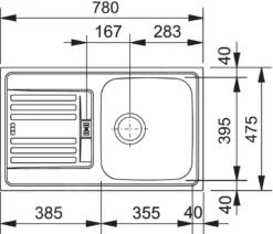 Franke Euroform - Edelstahlspüle EFL 614-78, 780x475 Mm, Leinenoptik 101.0684.387 -Geschäft Für Küchenarmaturen 9ab584c66168307241116db6