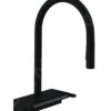 Hansgrohe M81 - Spültischarmatur Aquno Select 170 Mit Ausziehbarer Brause Und Flachem Brausestrahl, SBox, Schwarz Matt 73831670