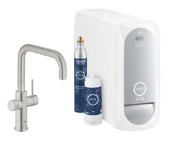 Grohe Blue Home - Spültischarmatur Connected, Mit Kühleinheit Und Wasserfilter, SuperSteel 31456DC1