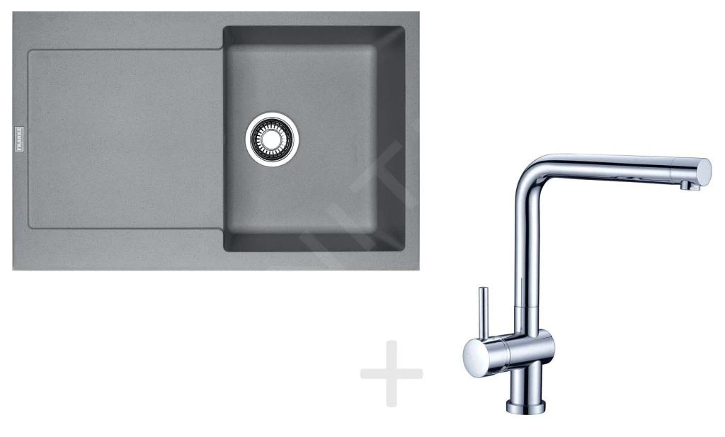 Franke Sets - Küchenset G39, Granitspüle MRG 611, Steingrau + Armatur Samoa, Chrom 114.0283.425 1 Franke Sets - Küchenset G39, Granitspüle MRG 611, Steingrau + Armatur Samoa, Chrom 114.0283.425
