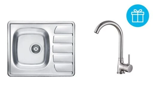 Alveus Sets - Spüle-Set Zoom 10 Und Armatur Karina + Geschenk, Chrom SETA267 -Geschäft Für Küchenarmaturen a3caabcc5f4f35e293219014