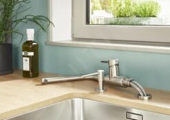 Blanco Lanora F - Spültischarmatur, Vorfenstermontage, Edelstahl Gebürstet 526181 -Geschäft Für Küchenarmaturen acf7877a01e80fa6d4278d49