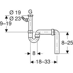 Geberit Zubehör - Rohr-Geruchsverschluss Für Spültische, Mit Schlauchanschluss, Senkrechter Auslauf, D 40 Mm 152.556.11.1 -Geschäft Für Küchenarmaturen b2288670e682d1a29dd79f37 1