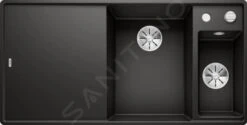 Blanco Axia III 6 - Silgranitspüle, 990x500 Mm, Mit Ablaufsystembedienung Und Zubehör, Schwarz 525855